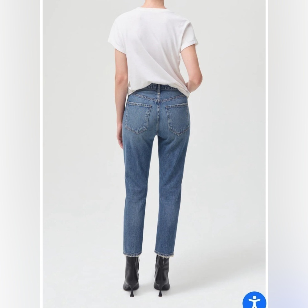 Agolde Riley High Rise Straight Crop in Collective Women’s Size 32 - Picture 3 of 12